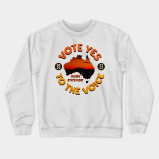 Vote YES to Indigenous Voice to Parliament Australia Crewneck Sweatshirt